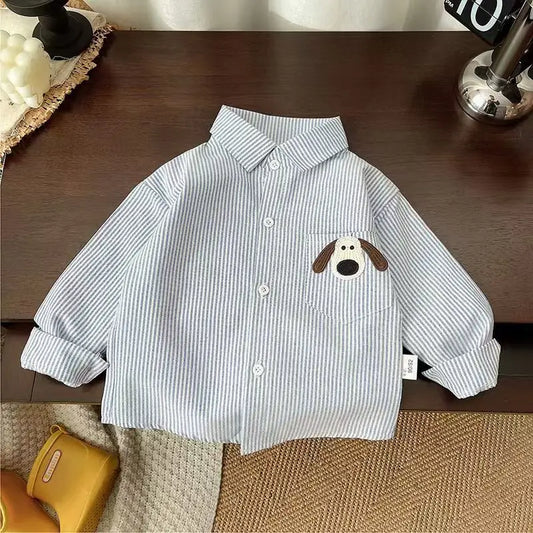 Boys Long Sleeve Spring Shirt – Cotton Comfort Tees