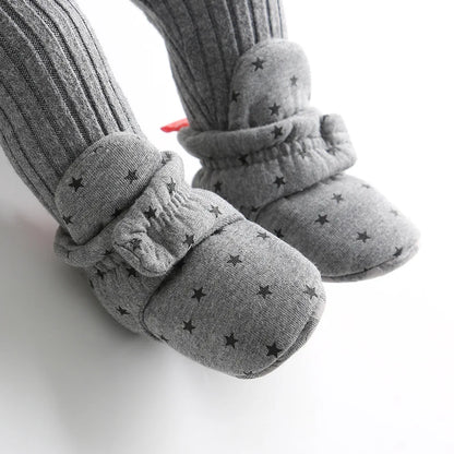 Baby First Walker Shoes – Soft Anti-Slip Star Booties