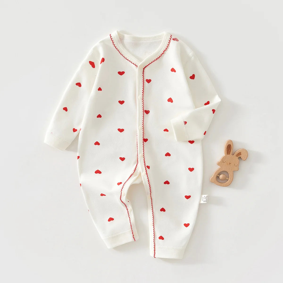 Pure Cotton Hooded Jumpsuit – Boneless Comfort for Newborns