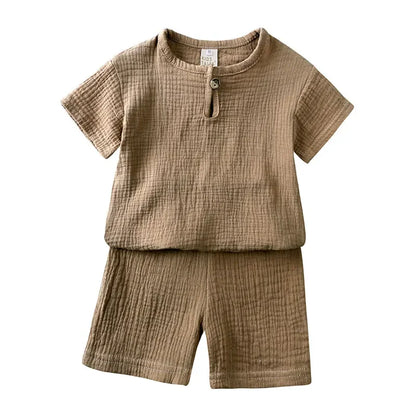 Kids Cotton Linen Set – Breathable Summer Outfit - image 11