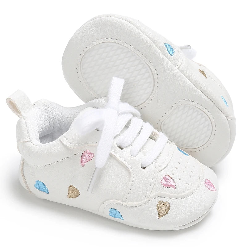 Baby Girl Soft Sole Crib Shoes - First Walker - image 9