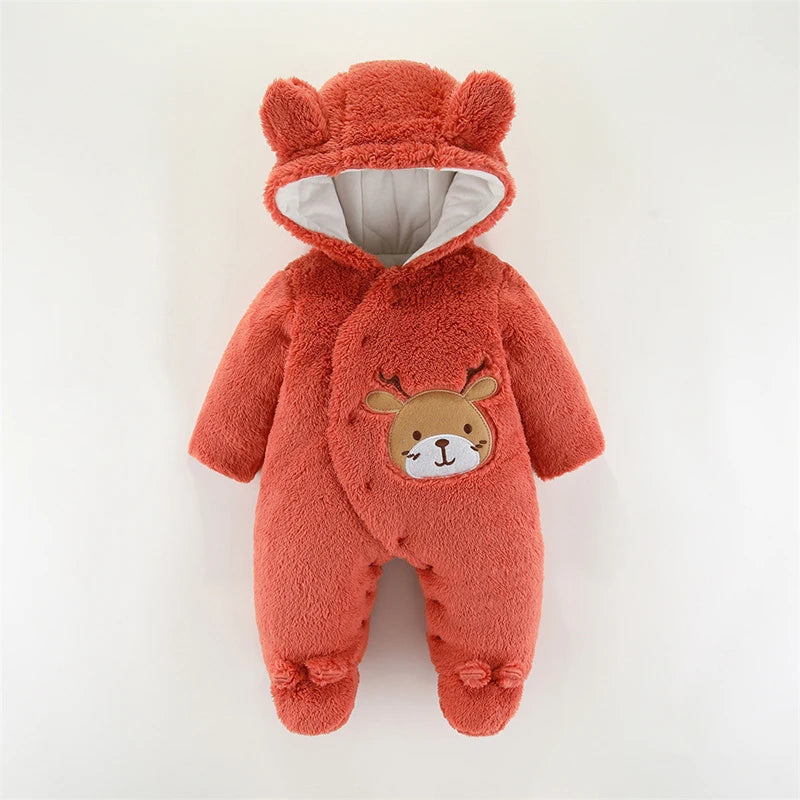 Baby Christmas Elk Romper – Cosy Holiday Jumpsuit