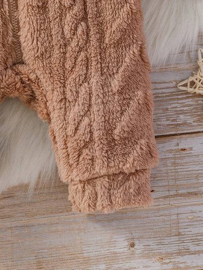 Baby Boys Winter Hooded Jumpsuit – Warm Cozy Comfort