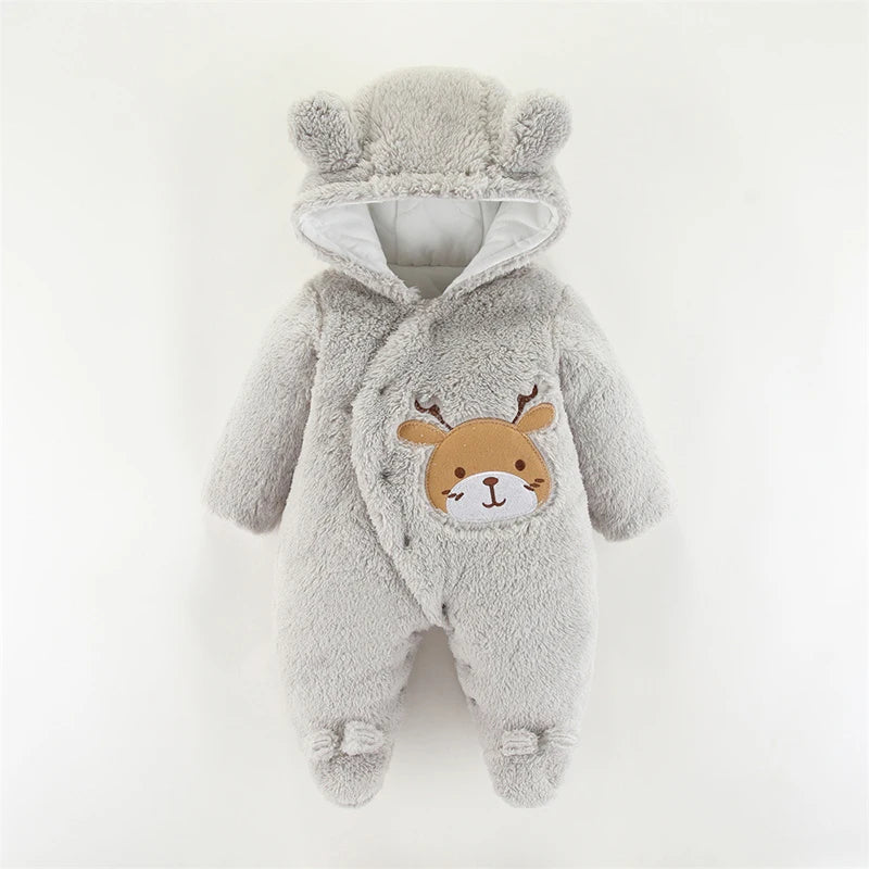 Baby Christmas Elk Romper – Cosy Holiday Jumpsuit