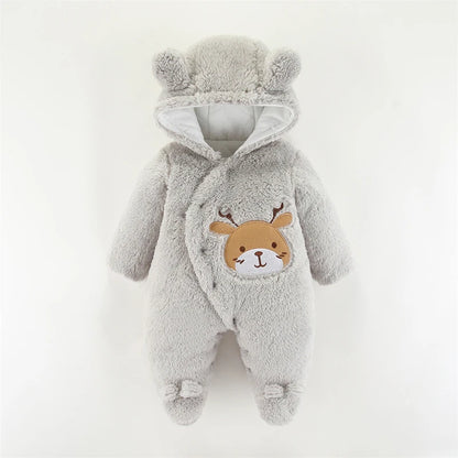 Baby Christmas Elk Romper – Cosy Holiday Jumpsuit