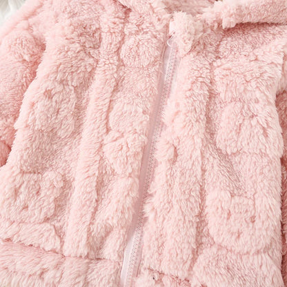 Baby Girl Winter Lambswool Coat – Cute Warm Outwear - image 4