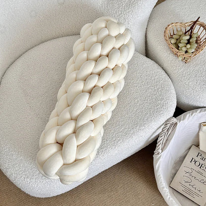 Soft Twisted Knot Nursery Cushion - CozyKnot™