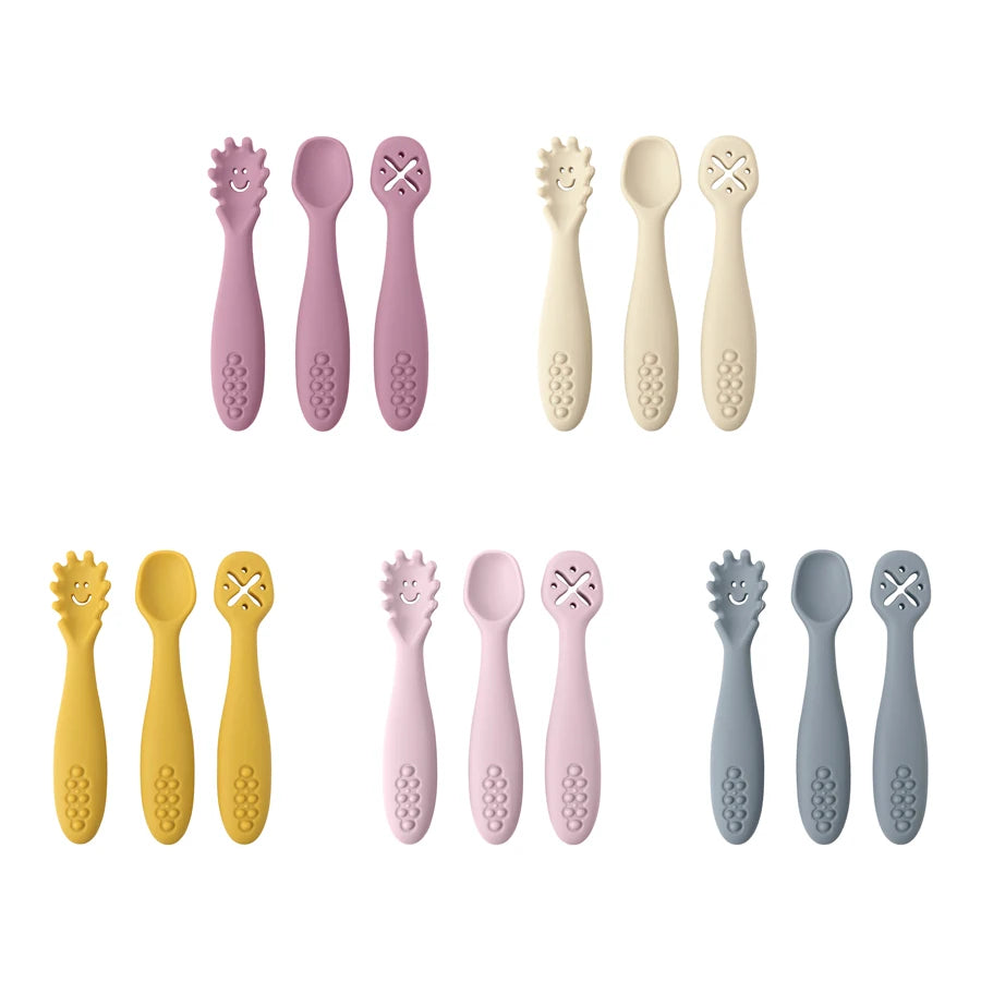 Baby Silicone Spoon Set for Safe Feeding and Weaning - image 6