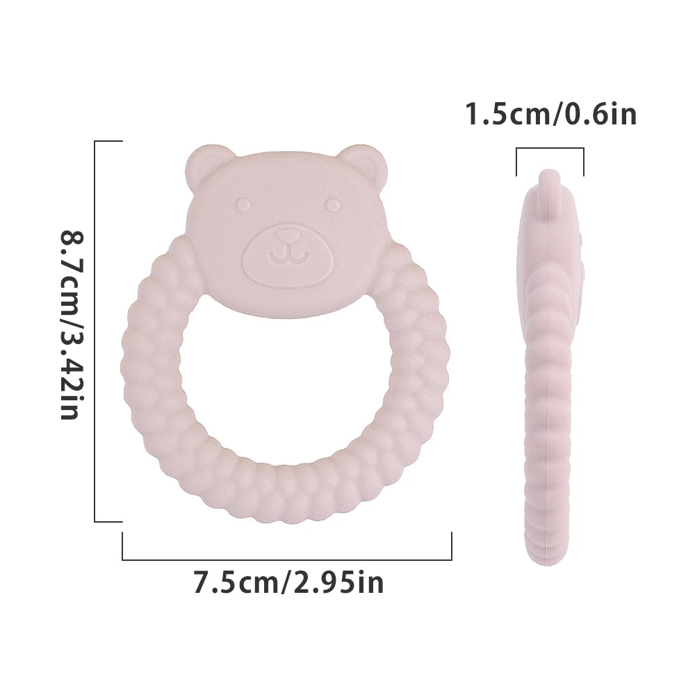 Baby Bear Teether BPA-Free – Gentle Gum Soothing Toy