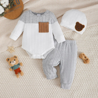Color-Blocked Newborn Set - 0-18M Essentials