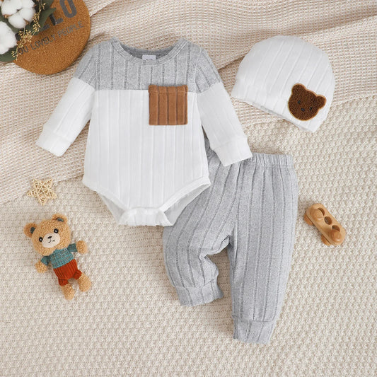 Color-Blocked Newborn Set - 0-18M Essentials
