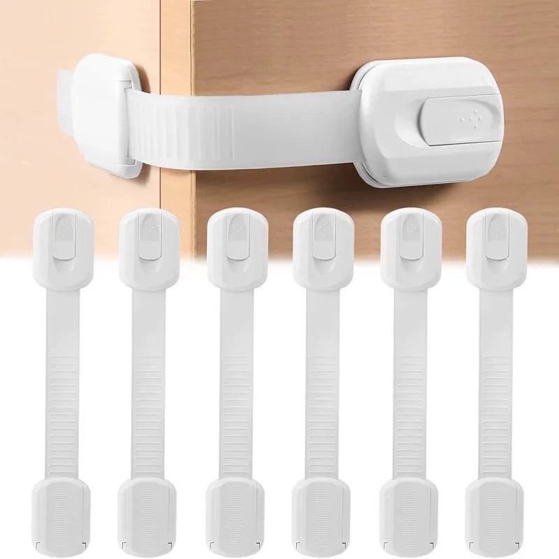 Child Safety Cupboard Straps – Baby Proof Cabinet & Drawer Locks for Kitchen, Fridge & Toilet