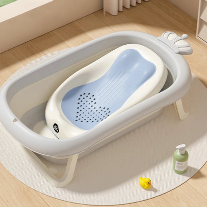 Folding Baby Bath Tub – Non-Slip Newborn Shower Support