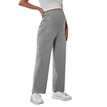 Maternity Wide Leg Pants – Over-Belly Comfort & Style