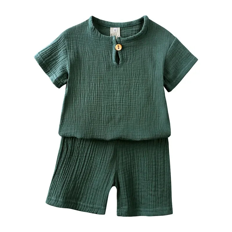 Kids Cotton Linen Set – Breathable Summer Outfit - image 9
