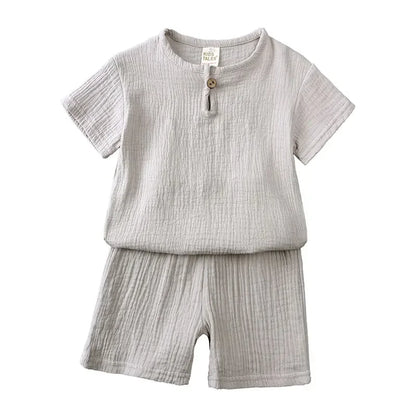 Kids Cotton Linen Set – Breathable Summer Outfit - image 7