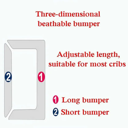 Breathable Mesh Baby Crib Guard - AirGuard™