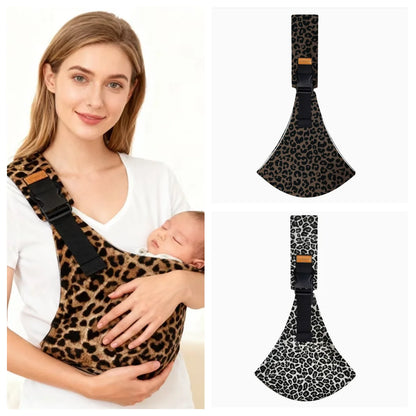 Adjustable baby carrier side sling lifestyle and fit detail