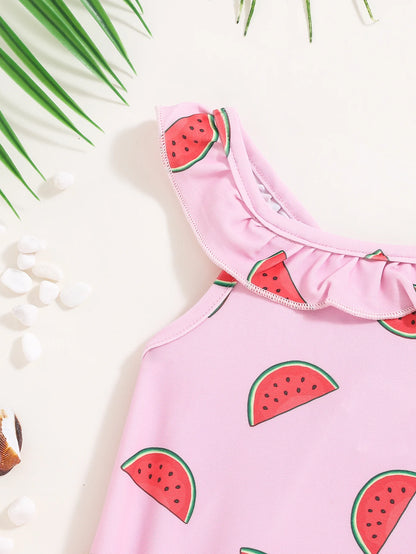 Baby Girl Watermelon Swimsuit – Cute One-Piece