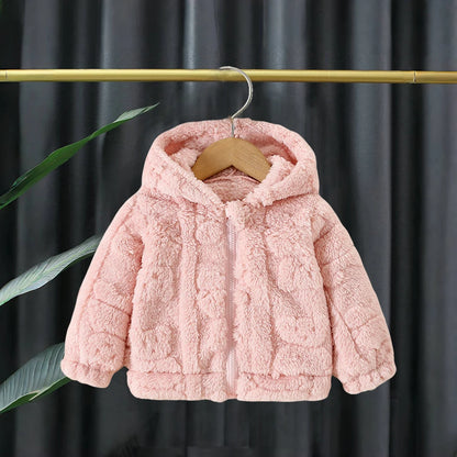 Baby Girl Winter Lambswool Coat – Cute Warm Outwear - image 6