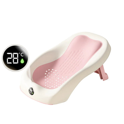 Folding Baby Bath Tub – Non-Slip Newborn Shower Support