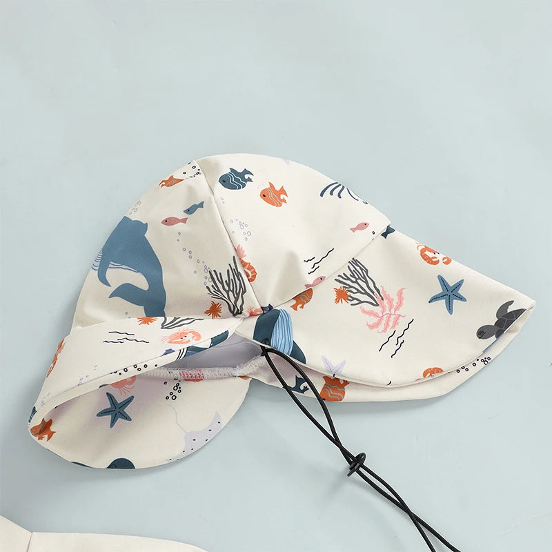 Baby Boys Rash Guard Set – Marine Animal Print