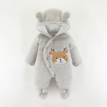 Baby Christmas Elk Romper – Cosy Holiday Jumpsuit