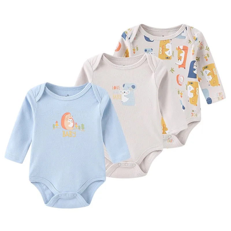 Newborn Cotton Bodysuit 3-Pack – Soft Everyday Onesies - image 12
