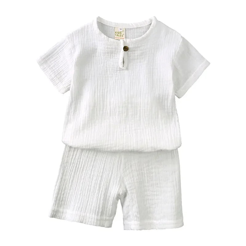 Kids Cotton Linen Set – Breathable Summer Outfit - image 8