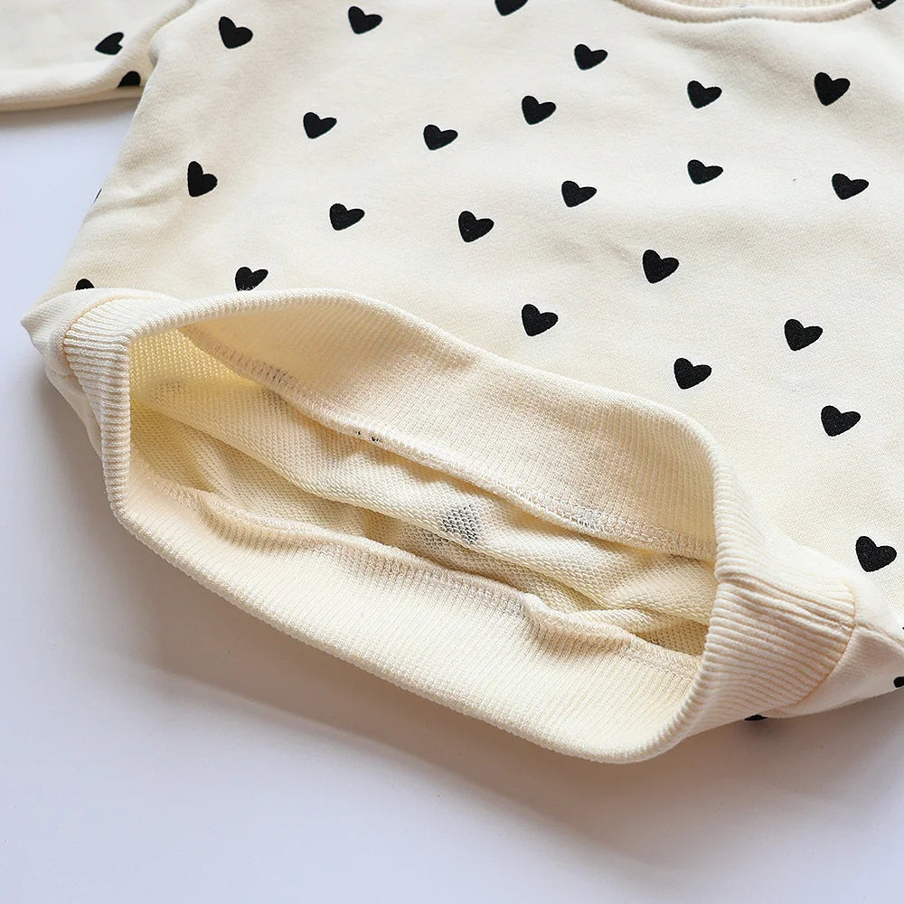 Heart Print Hoodie Set – Cozy Casual