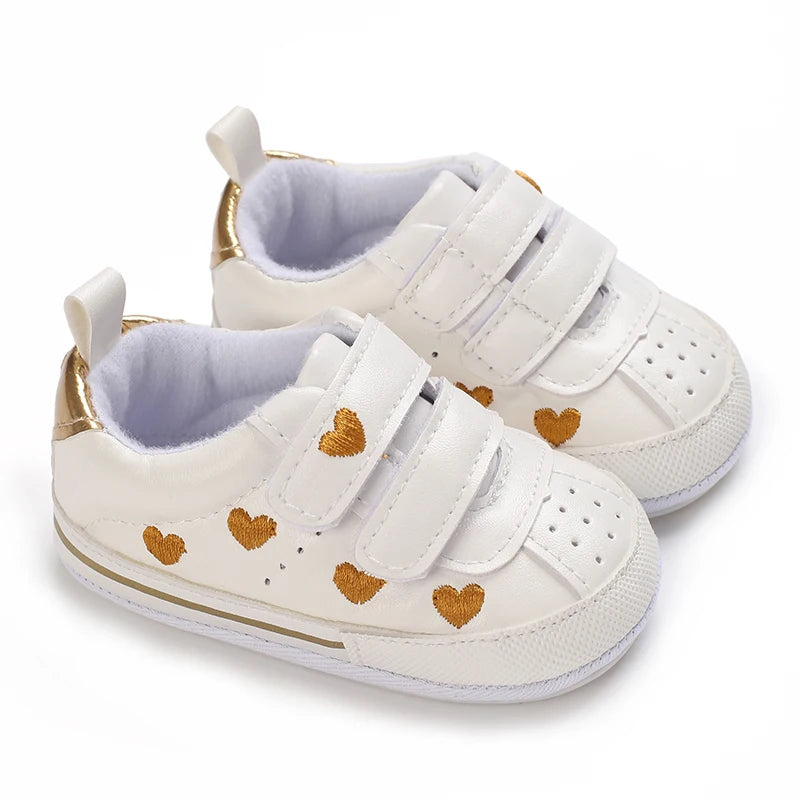 Baby Girl Soft Sole Crib Shoes - First Walker - image 12