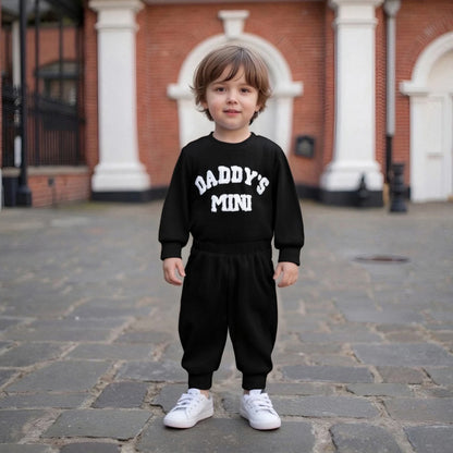Daddy's Mini Waffle Bodysuit & Jogger Pants – Fall Fashion