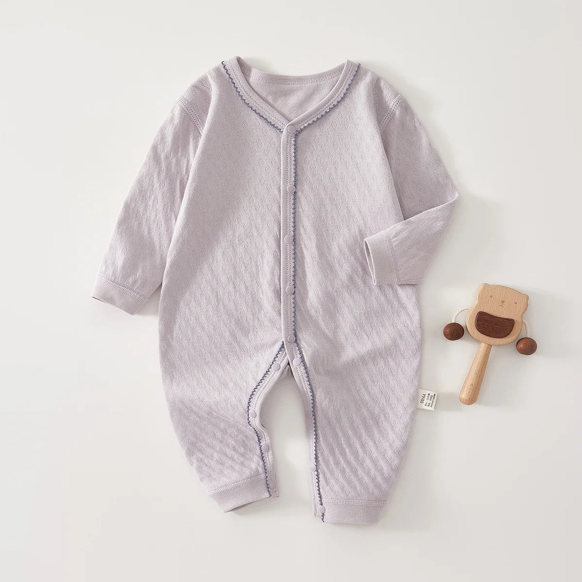 Pure Cotton Hooded Jumpsuit – Boneless Comfort for Newborns - image 6