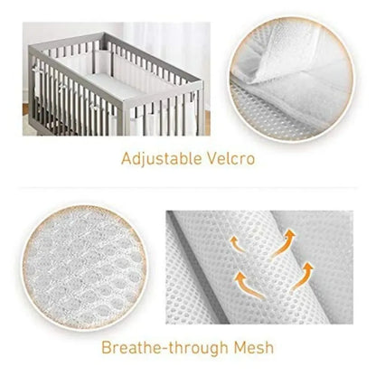 Multi-Colour Breathable Baby Crib Bumper - CozyGuard Air™