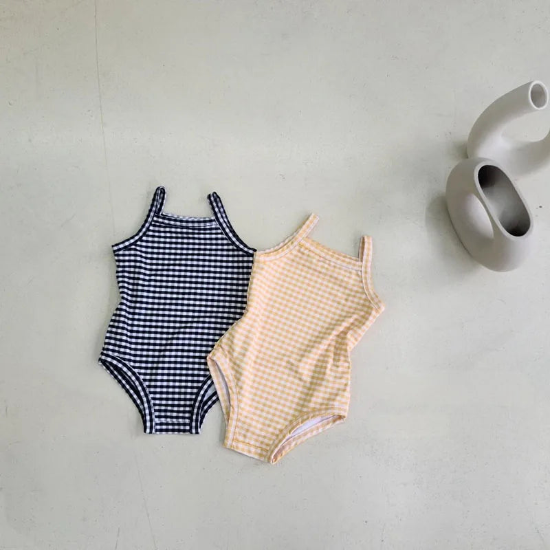 Baby Girl Swimwear Set – One-Piece with Sun Hat