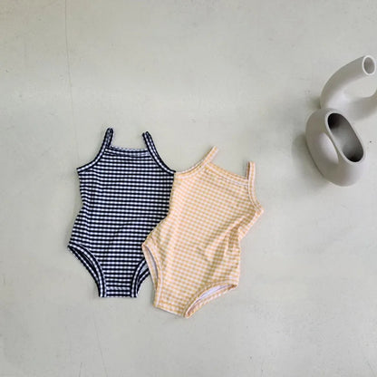 Baby Girl Swimwear Set – One-Piece with Sun Hat