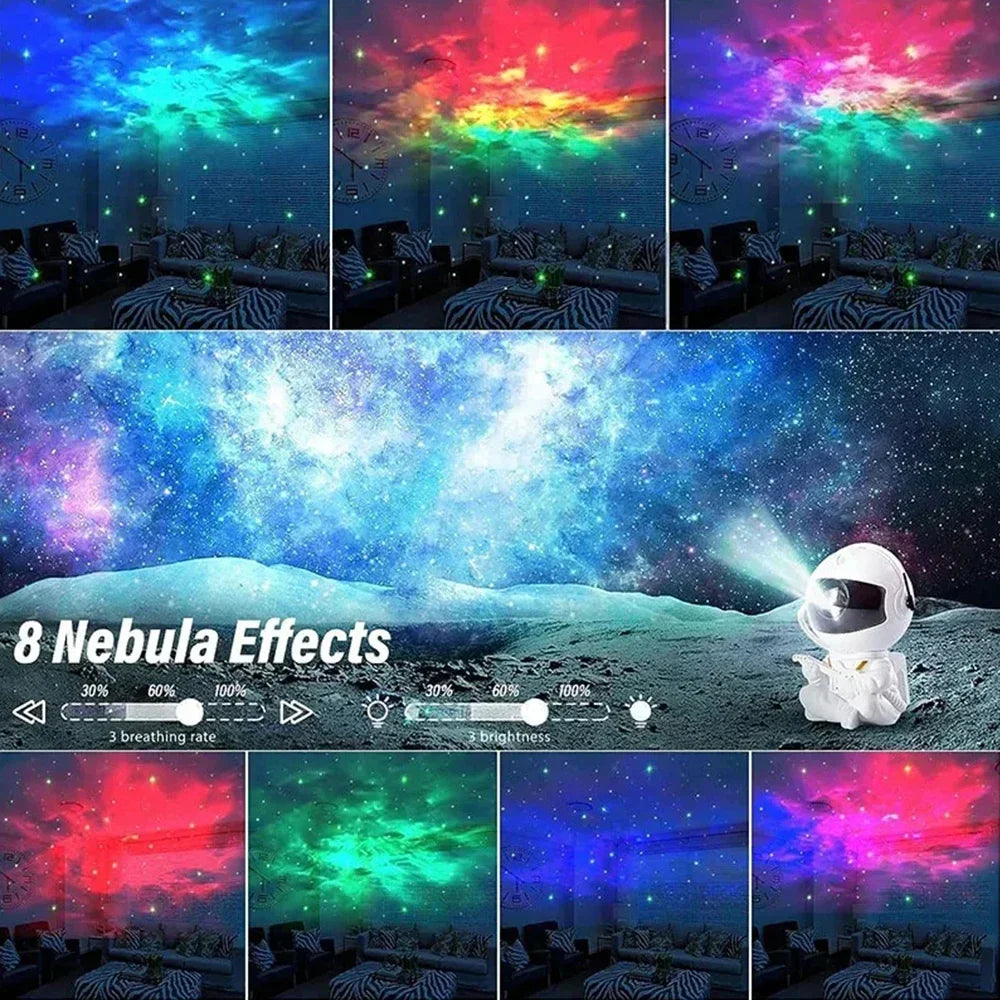 Astronaut Galaxy Star Projector Night-Light