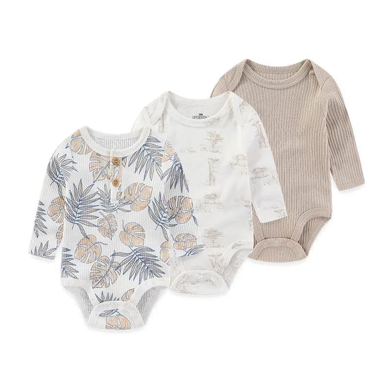 Newborn Cotton Bodysuit 3-Pack – Soft Everyday Onesies - image 17