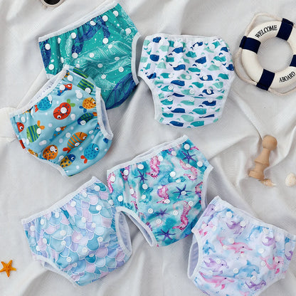 Baby Swim Diapers – Washable & Adjustable Fit