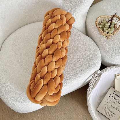Soft Twisted Knot Nursery Cushion - CozyKnot™