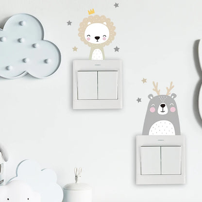 Cartoon Animals Switch Stickers