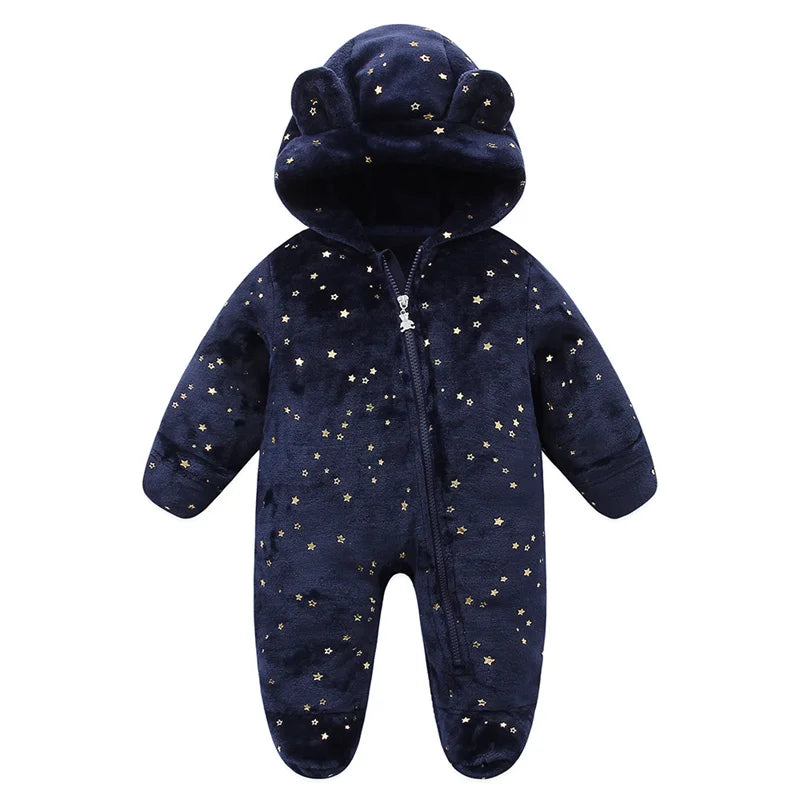 Newborn Flannel Jumpsuit – Warm Cartoon Romper - image 10