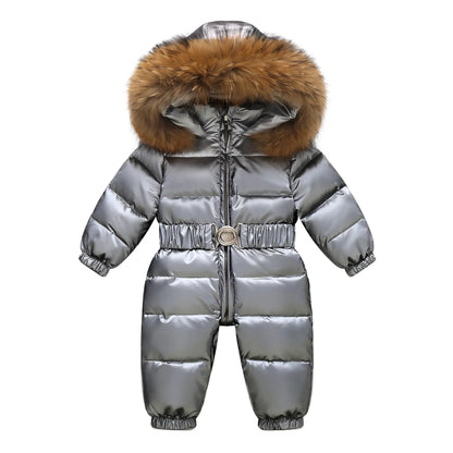 Kids Winter Waterproof Down Snowsuit
