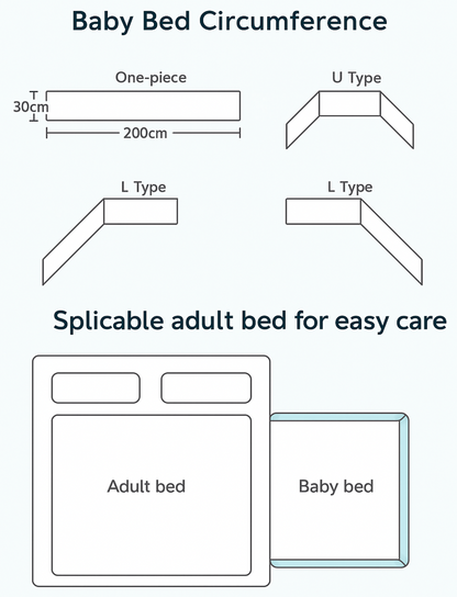 Baby Cot Bed Cushion Barriers