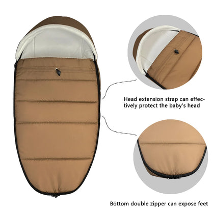 Universal Winter Baby Pram Footmuff - Warm, Waterproof Pushchair Sleeping Bag (0–2 Years)