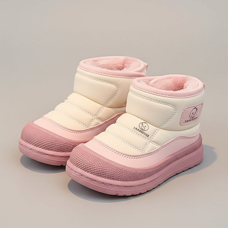 Kids Waterproof Winter Boots with Plush Lining - Warm, Non-Slip & Easy Fasten