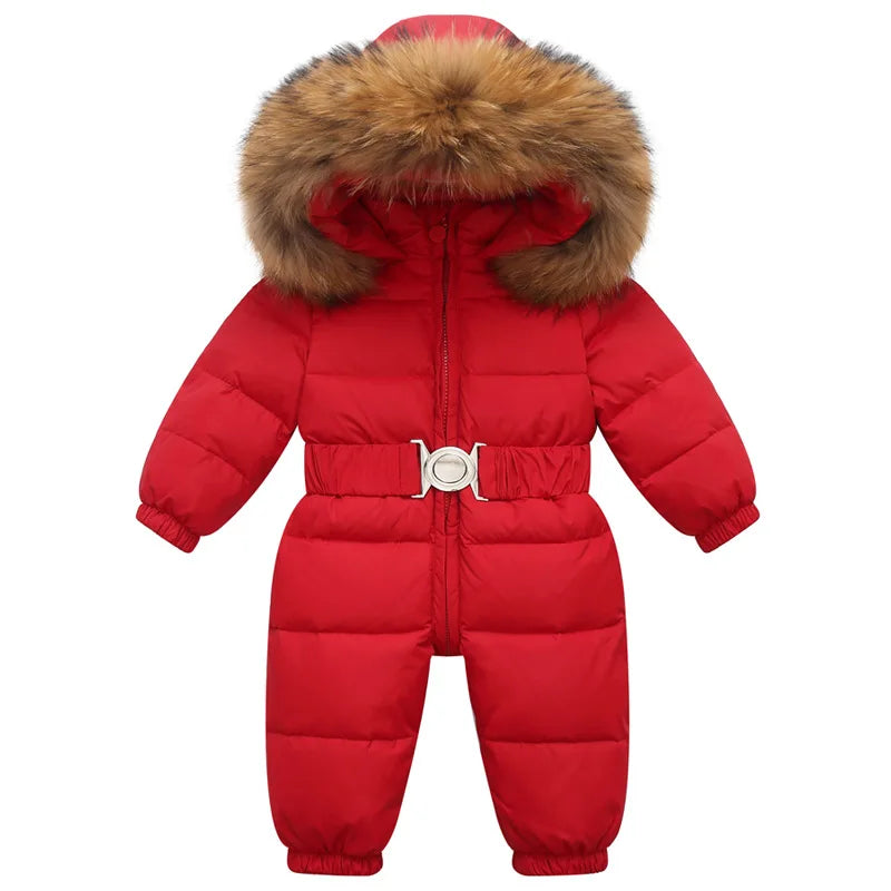 Kids Winter Waterproof Down Snowsuit