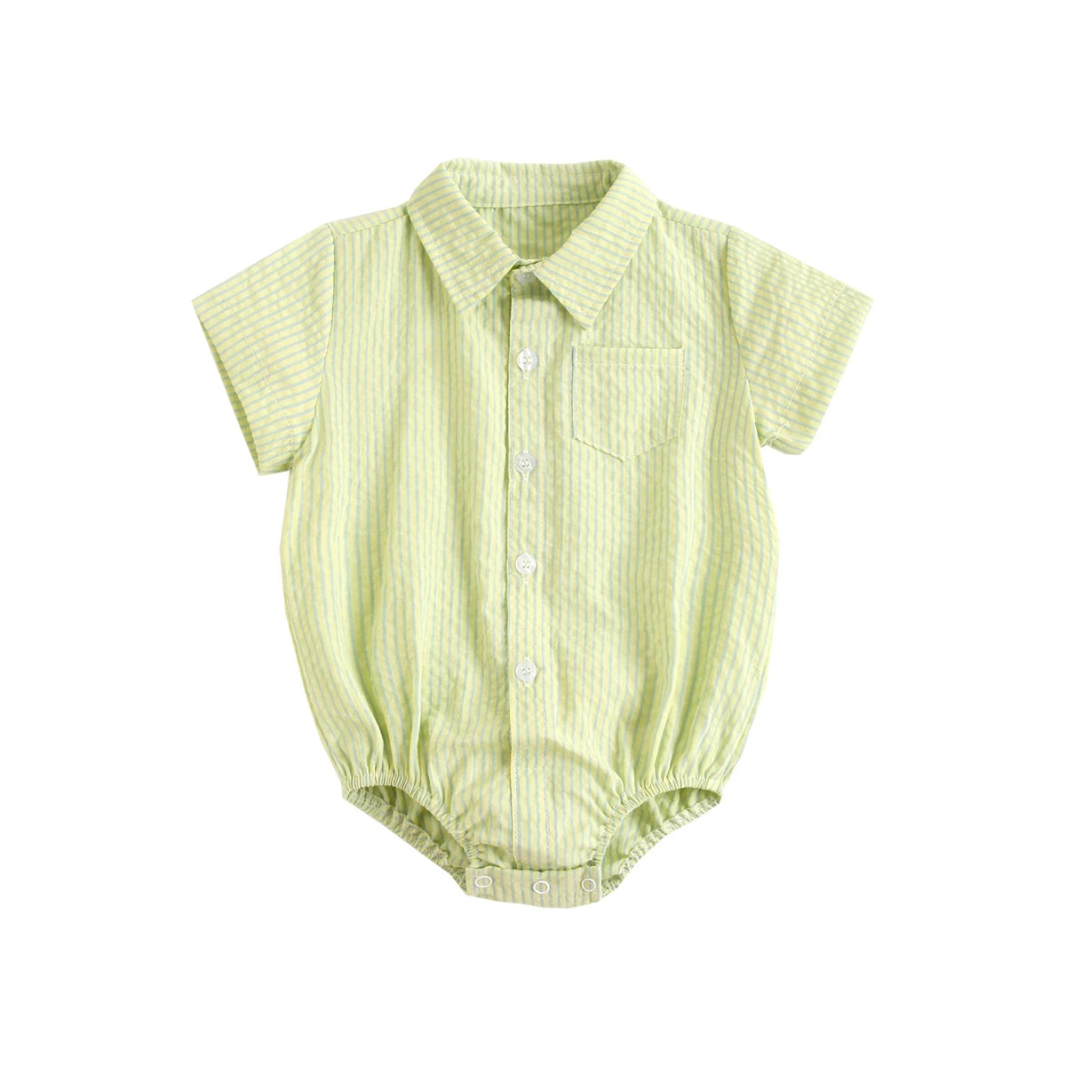 Baby Boy Plaid Bodysuit – Soft Summer Cotton Onesie