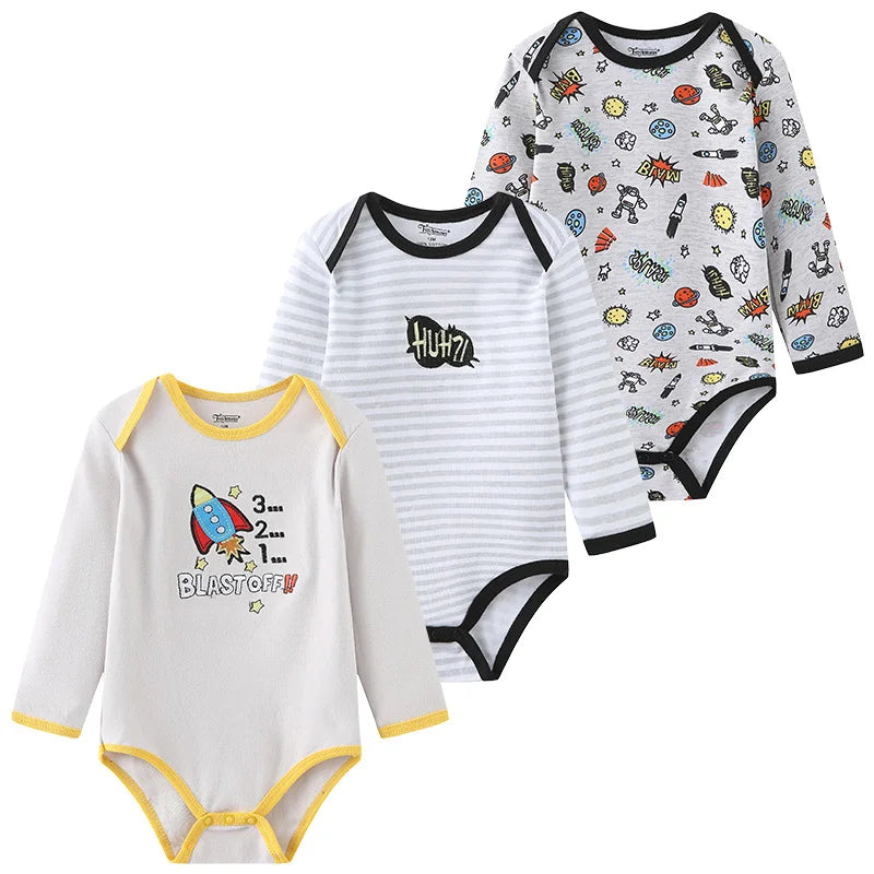 Newborn Cotton Bodysuit 3-Pack – Soft Everyday Onesies - image 13