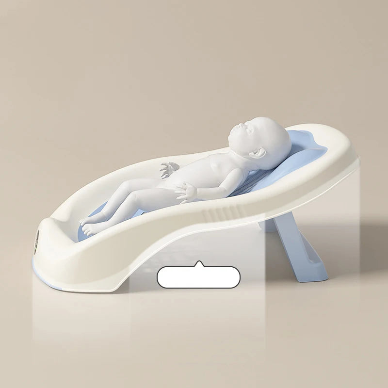 Folding Baby Bath Tub – Non-Slip Newborn Shower Support